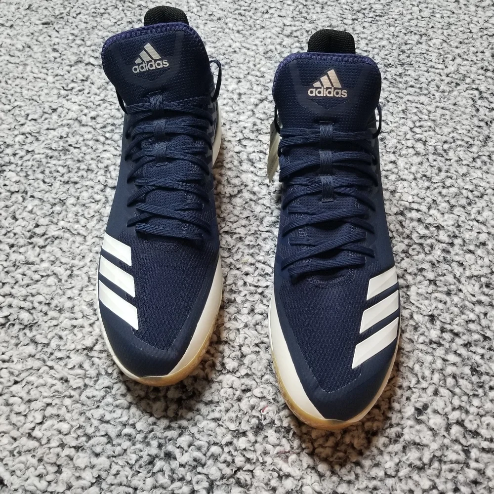 NWT Adidas Icon 4 Navy Blue Men's Size 13.5 Cleats